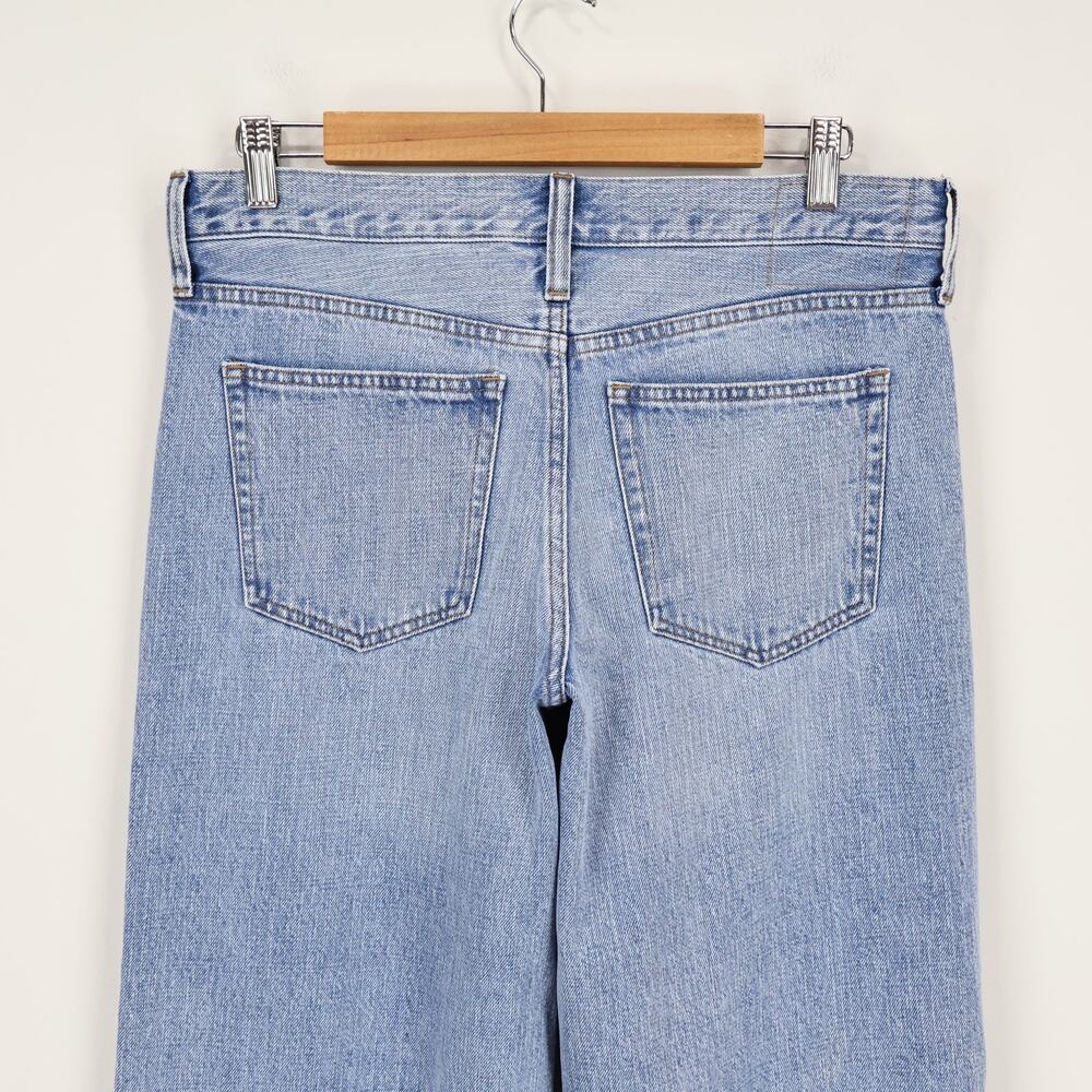 J.Crew 84' Low Rise Distressed Wide Leg Jean Synniva Wash Size 26 Tall NWT - Picture 8 of 10